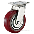 5 '' Plate Swivel Heavy Duty PU Industrial Caster mit PP-Kern